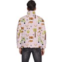 Cute Tiger Car Safari Seamless Pattern Men s Puffer Bubble Jacket Coat View4