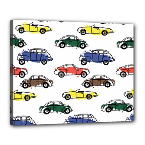 Cars Pattern Canvas 20  X 16  (stretched) by Simbadda