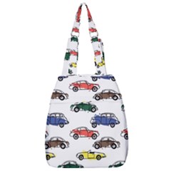 Cars Pattern Center Zip Backpack by Simbadda