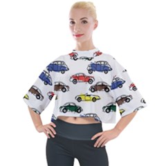 Cars Pattern Mock Neck Tee by Simbadda