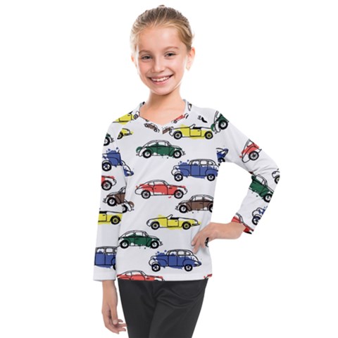 Cars Pattern Kids  Long Mesh Tee by Simbadda