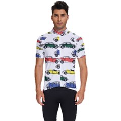 Cars Pattern Men s Short Sleeve Cycling Jersey by Simbadda