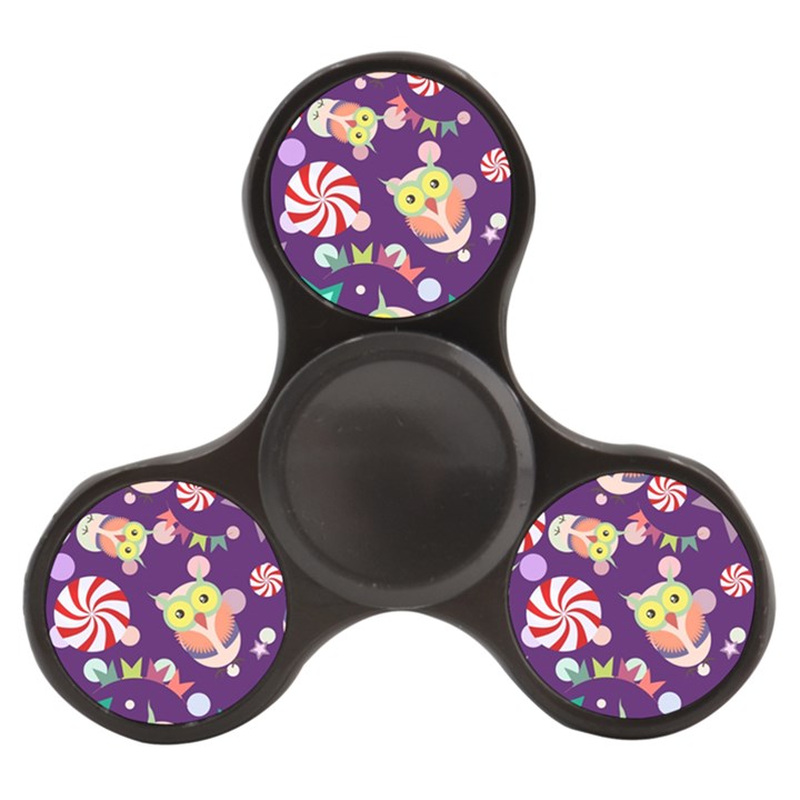 Owl Pattern Background Finger Spinner