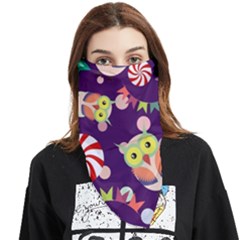 Owl Pattern Background Face Covering Bandana (triangle) by Simbadda