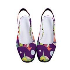 Owl Pattern Background Women s Classic Slingback Heels by Simbadda