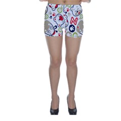 Animals Pattern Skinny Shorts by Simbadda