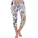 Animals Pattern Capri Yoga Leggings View1