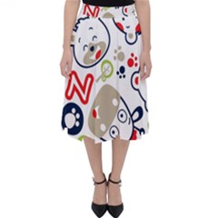 Animals Pattern Classic Midi Skirt by Simbadda