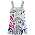 Animals Pattern Kids  Layered Skirt Swimsuit View2