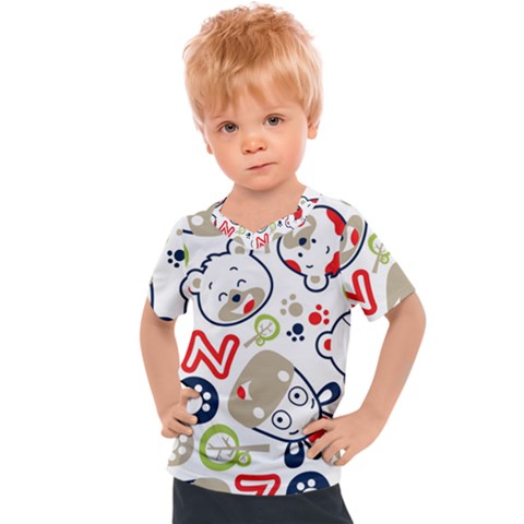 Animals Pattern Kids  Sports Tee by Simbadda