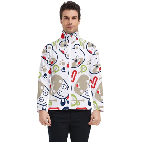 Animals Pattern Men s Bomber Jacket by Simbadda