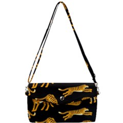 Seamless Exotic Pattern With Tigers Removable Strap Clutch Bag by Simbadda