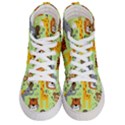 Seamless Pattern Vector With animals Wildlife Cartoon Men s Hi-Top Skate Sneakers View1