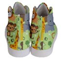 Seamless Pattern Vector With animals Wildlife Cartoon Men s Hi-Top Skate Sneakers View4