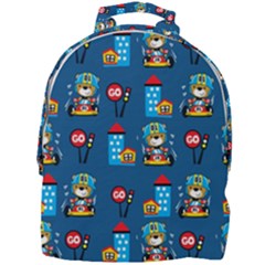 Racing-car-printing-set-cartoon-vector-pattern Mini Full Print Backpack by Simbadda