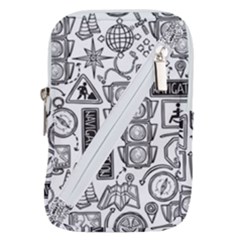 Navigation-seamless-pattern Belt Pouch Bag (small)