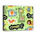 Seamless-pattern-with-wildlife-animals-cartoon Deluxe Canvas 20  x 16  (Stretched) View1