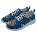 Seamless-pattern-funny-astronaut-outer-space-transportation Women Athletic Shoes View2