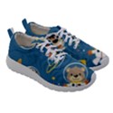 Seamless-pattern-funny-astronaut-outer-space-transportation Women Athletic Shoes View3