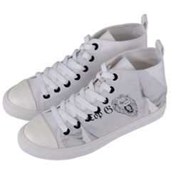 (2)dx Hoodie  Women s Mid-top Canvas Sneakers by Alldesigners