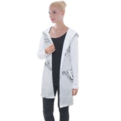 (2)dx Hoodie  Longline Hooded Cardigan