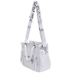 (2)dx Hoodie  Rope Handles Shoulder Strap Bag by Alldesigners