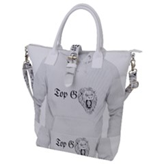 (2)dx Hoodie  Buckle Top Tote Bag by Alldesigners