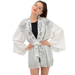 (2)dx Hoodie  Long Sleeve Kimono