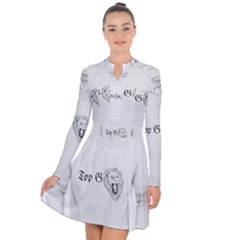 (2)Dx hoodie Long Sleeve Panel Dress