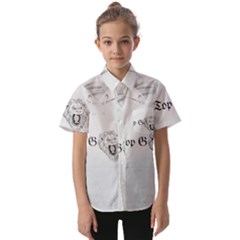 (2)dx Hoodie Kids  Short Sleeve Shirt by Alldesigners