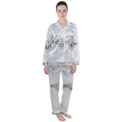 (2)dx Hoodie Women s Long Sleeve Satin Pajamas Set	 by Alldesigners