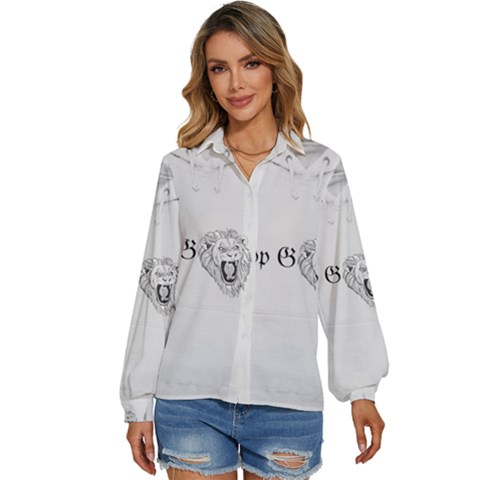 (2)dx Hoodie Women s Long Sleeve Button Up Shirt by Alldesigners