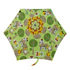 Funny Animals Cartoon Mini Folding Umbrellas