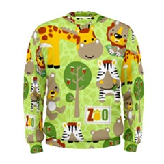 Funny Animals Cartoon Men s Sweatshirt by Simbadda