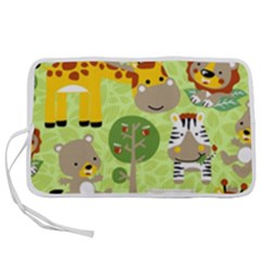 Funny Animals Cartoon Pen Storage Case (m) by Simbadda