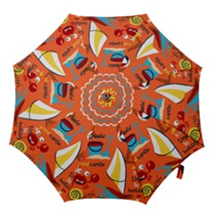 Seamless Pattern Vector Beach Holiday Theme Set Hook Handle Umbrellas (large) by Simbadda