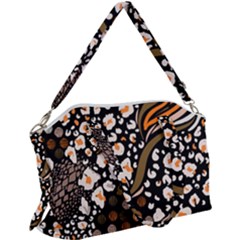 Trendy Mix Animal Skin Prints Canvas Crossbody Bag by Simbadda