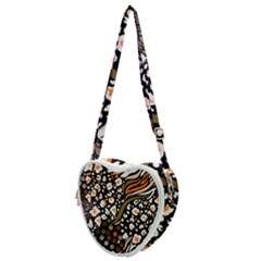 Trendy Mix Animal Skin Prints Heart Shoulder Bag by Simbadda