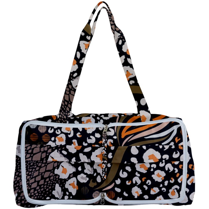 Trendy Mix Animal Skin Prints Multi Function Bag