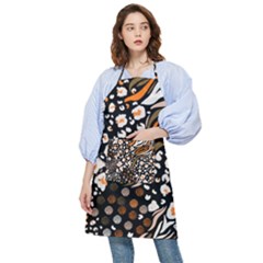 Trendy Mix Animal Skin Prints Pocket Apron by Simbadda