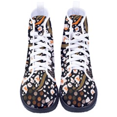 Trendy Mix Animal Skin Prints Kid s High-top Canvas Sneakers