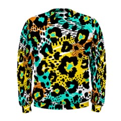 Seamless Leopard Wild Pattern Animal Print Men s Sweatshirt by Simbadda