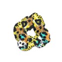 Seamless Leopard Wild Pattern Animal Print Velvet Scrunchie View1