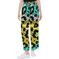 Seamless Leopard Wild Pattern Animal Print Women s Pants  by Simbadda