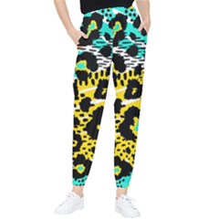 Seamless Leopard Wild Pattern Animal Print Women s Tapered Pants by Simbadda