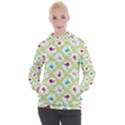 Birds Pattern Background Women s Hooded Pullover View1