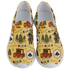 Seamless Pattern Funny Ranger Cartoon Men s Lightweight Slip Ons by Simbadda