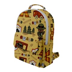 Seamless Pattern Funny Ranger Cartoon Flap Pocket Backpack (large) by Simbadda