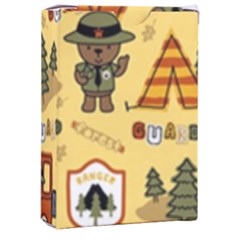 Seamless Pattern Funny Ranger Cartoon Playing Cards Single Design (rectangle) With Custom Box by Simbadda