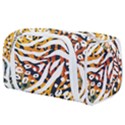 Abstract Geometric Seamless Pattern With Animal Print Toiletries Pouch View1